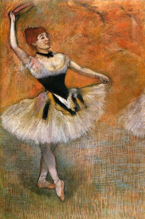 Edgar Degas Dancer with a tambourine